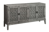 13614 Four Door Media Credenza