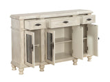 22576 Four Door Three Drawer Credenza