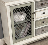 22588 Two Door Four Drawer Credenza