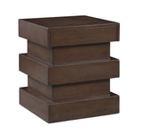 One Drawer Accent Table Accent Table Chinese Qiu & Basswood Veneers Plinth Base Finished On All Sides Extended Drawer Glides Adjustable Levelers 
