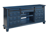 Two Door One Drawer Media Credenza Media Credenza Poplar & Chinese Qiu Veneers Sliding Door On Iron Tracks Three Adjustable Shelves Extended Drawer Glides Cord Management Adjustable Levelers