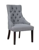 Set of 2 Accent Chairs Accent Chair Rubber Wood Frame Single Welt Trim Nailhead Trim Button Tufted Seat Back Two Packed Priced Individually 