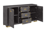 30452 Two Door Three Drawer Media Credenza