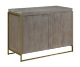 Two Door Cabinet Cabinet Pine Veneers Stainless Steel Base Two Fixed Shelves Upgraded European Hinges Floating Top Adjustable Levelers