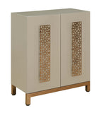 Two Door Cabinet Cabinet High Gloss Finish Lacey Hardware Two Fixed Shelves Rose Gold Metal Finish Upgraded European Hinges Adjustable Levelers