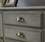 30481 Two Door Five Drawer Media Credenza