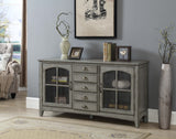 30481 Two Door Five Drawer Media Credenza
