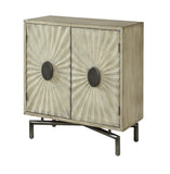 Two Door Cabinet Cabinet Painted Textured Finish Iron Base Two Adjustable Shelves Adjustable Levelers  