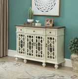 30493 Four Door Three Drawer Media Credenza