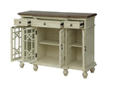 30493 Four Door Three Drawer Media Credenza