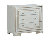 Three Drawer Chest Chest Painted Finish Bracket Feet Extended Drawer Glides Adjustable Levelers  Adjustable Levelers