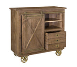 34703 One Sliding Door Three Drawer Cabinet