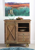 34703 One Sliding Door Three Drawer Cabinet