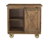 34703 One Sliding Door Three Drawer Cabinet