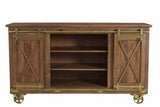 34704 Two Sliding Door Six Drawer Media Credenza