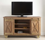 34704 Two Sliding Door Six Drawer Media Credenza