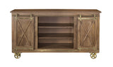 34704 Two Sliding Door Six Drawer Media Credenza