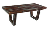 Grayson II Dining Table Dining Table Sheesham Wood Urban Casual Grey Wash Finish Trapezoid Shaped Legs Coordinating Pieces Available 