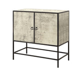 Two Door Cabinet Cabinet Antique Mirrored Glass Steel Frame Metal Base 2 Doors with Upgraded European Hinges 4 Interior Adjustable Shelves Magnetic Door Closures
