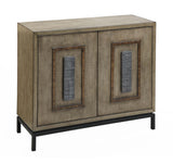 Two Door Cabinet Cabinet Chinese Walnut & Zebra Veneers Statement Hardware 2 Doors with Upgraded European Hinges 1 Interior Adjustable Shelf Metal Base & Legs 