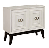 Two Door Cabinet Cabinet Hand Painted Floating Base 2 Doors with Upgraded European Hinges 1 Interior Adjustable Shelf Distinct Joining Circle Hardware Adjustable Levelers