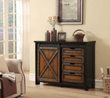 96567 Four Drawer One Sliding Door Media Cabinet